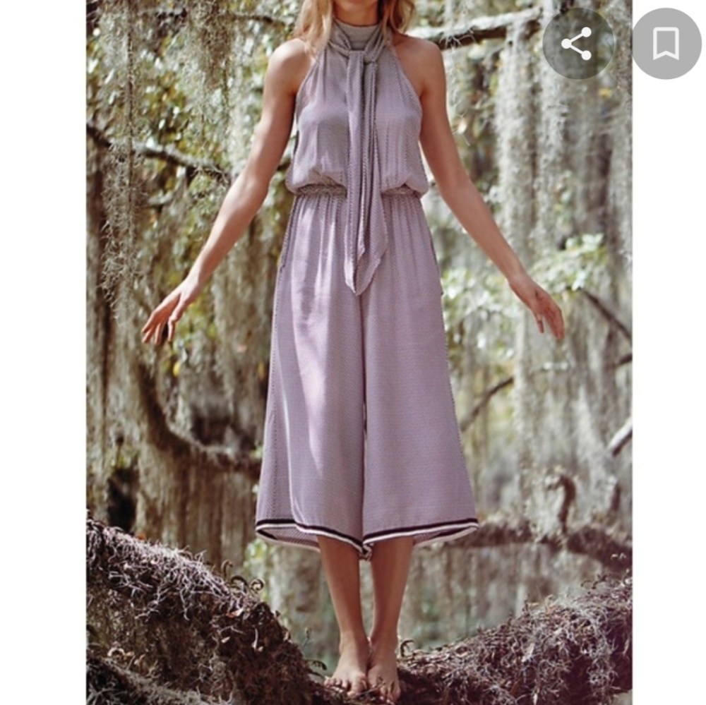 Faithfull the Brand Emery Wide Leg Crop Jumpsuit S